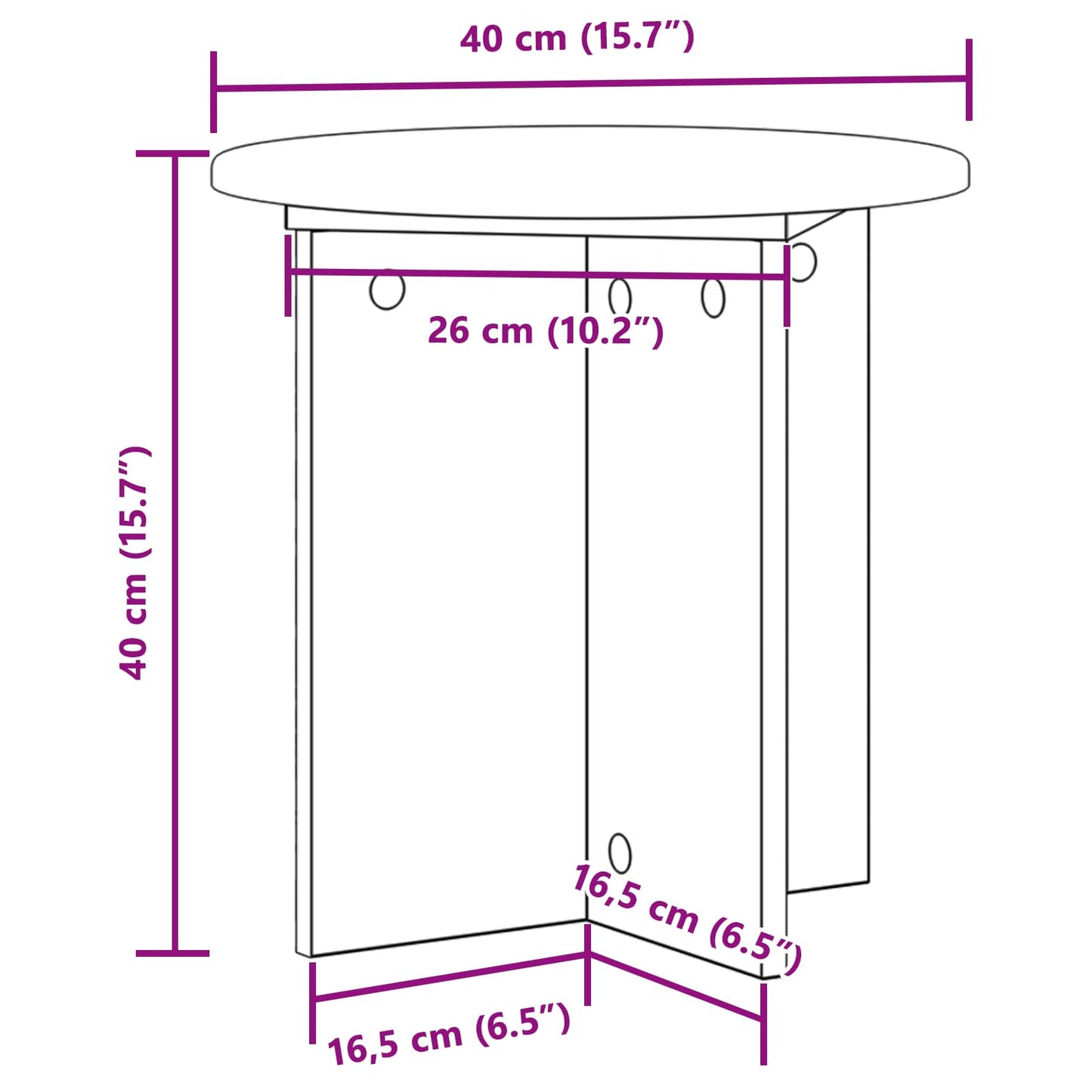 Plantenstandaard 2 pcs Betongrijs 40 x 40 x 40 cm Bewerkt hout