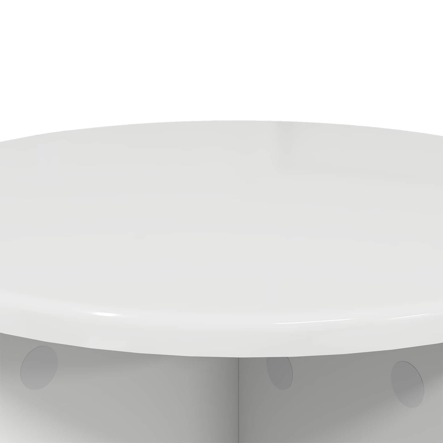 Plantenstandaard 2 pcs Hoogglans Wit 40 x 40 x 40 cm
