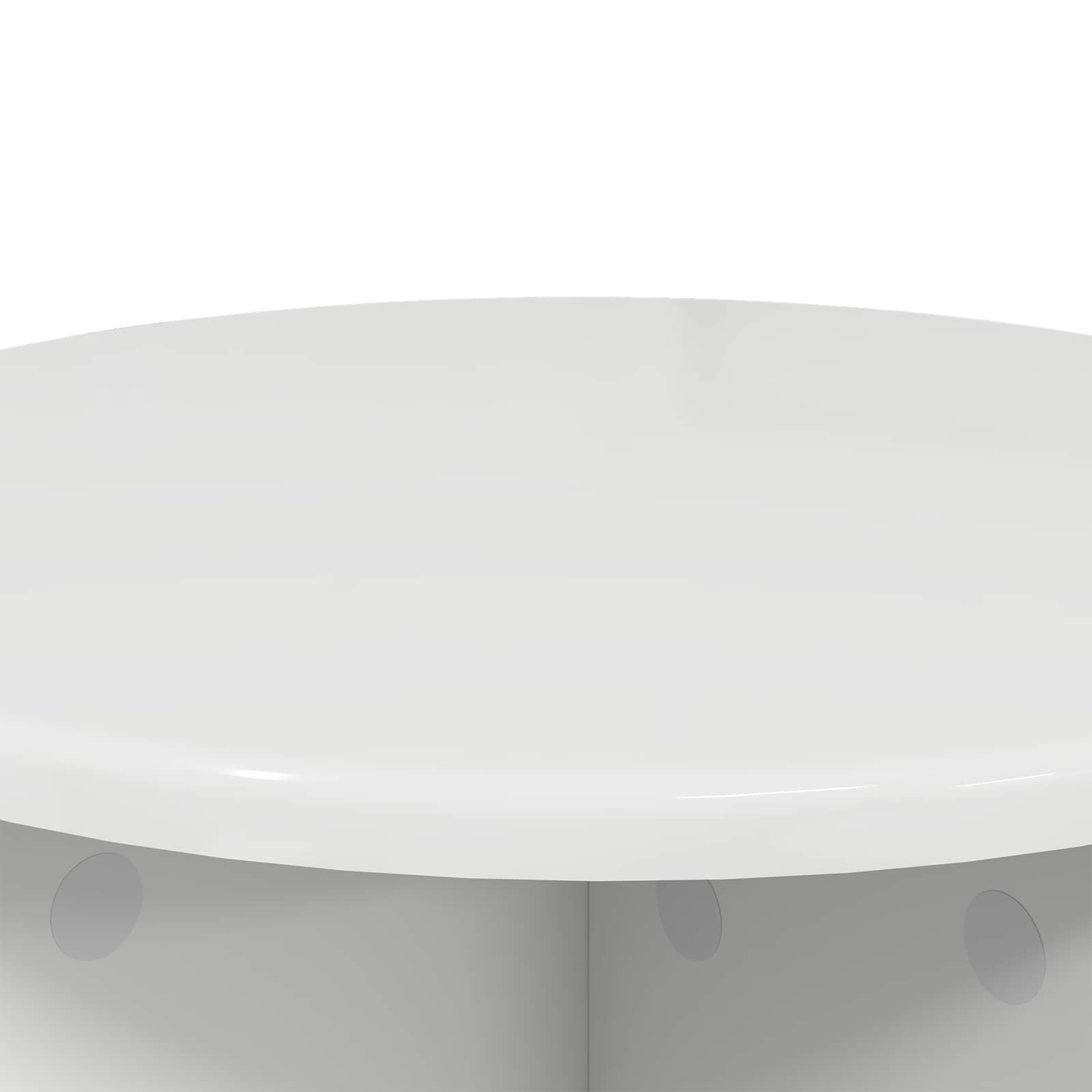 Plantenstandaard 2 pcs Hoogglans Wit 40 x 40 x 40 cm