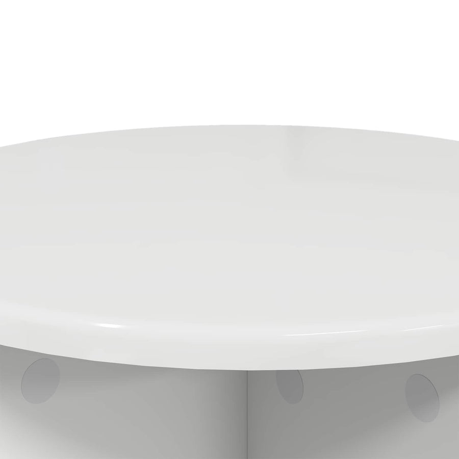 Plantenstandaard 2 pcs Hoogglans Wit 40 x 40 x 40 cm