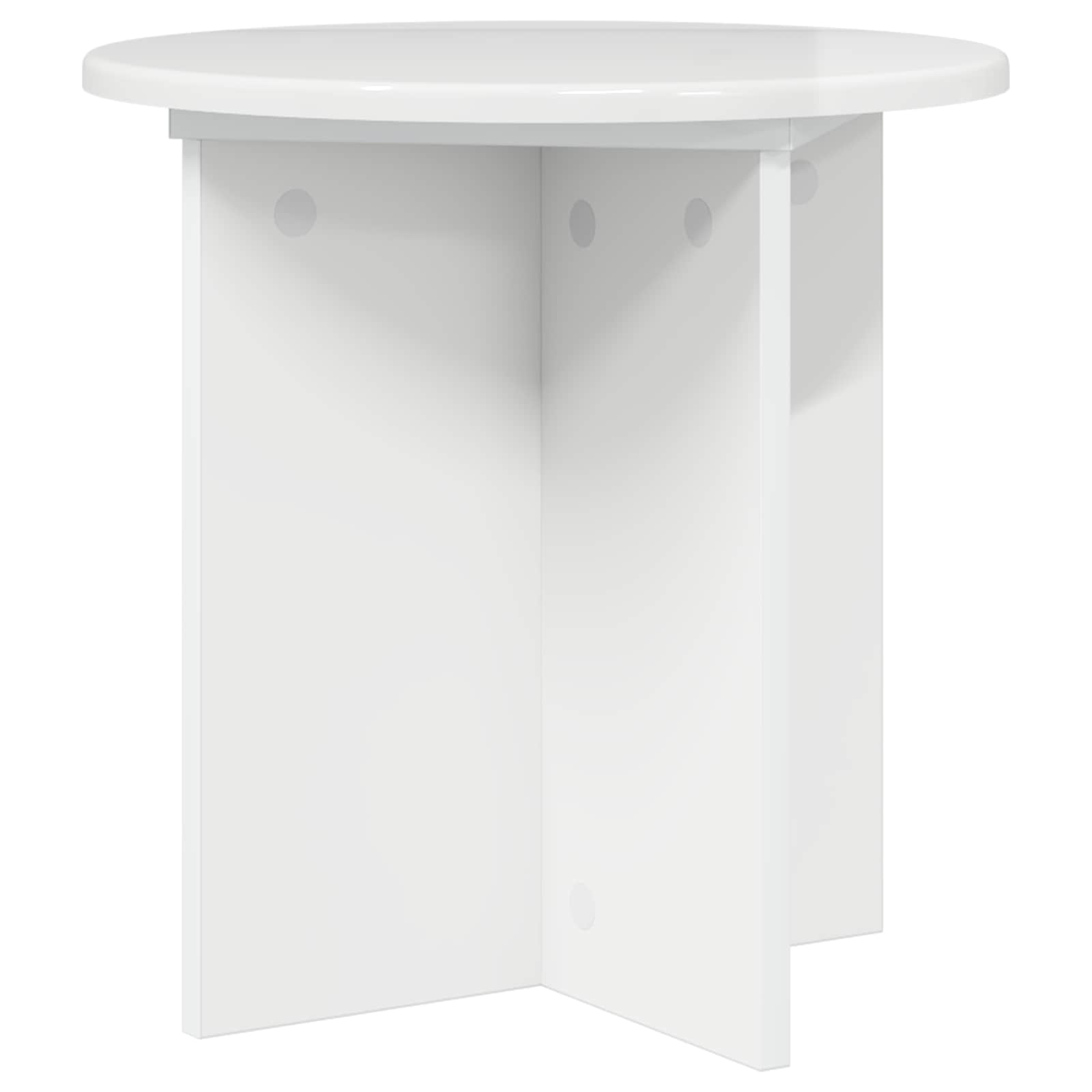 Plantenstandaard 2 pcs Hoogglans Wit 40 x 40 x 40 cm
