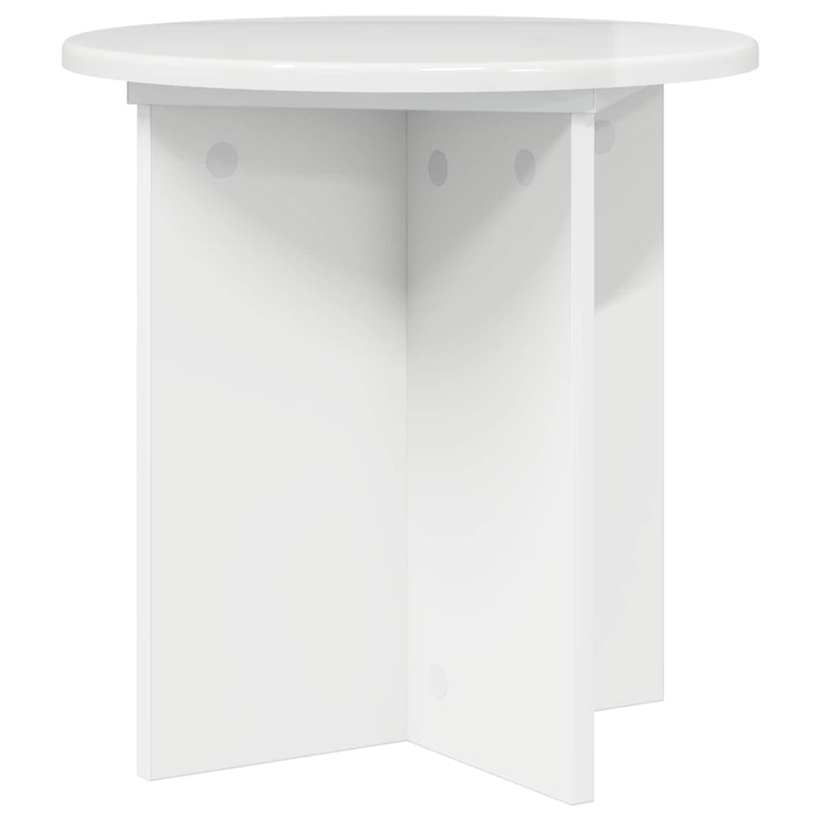 Plantenstandaard 2 pcs Hoogglans Wit 40 x 40 x 40 cm