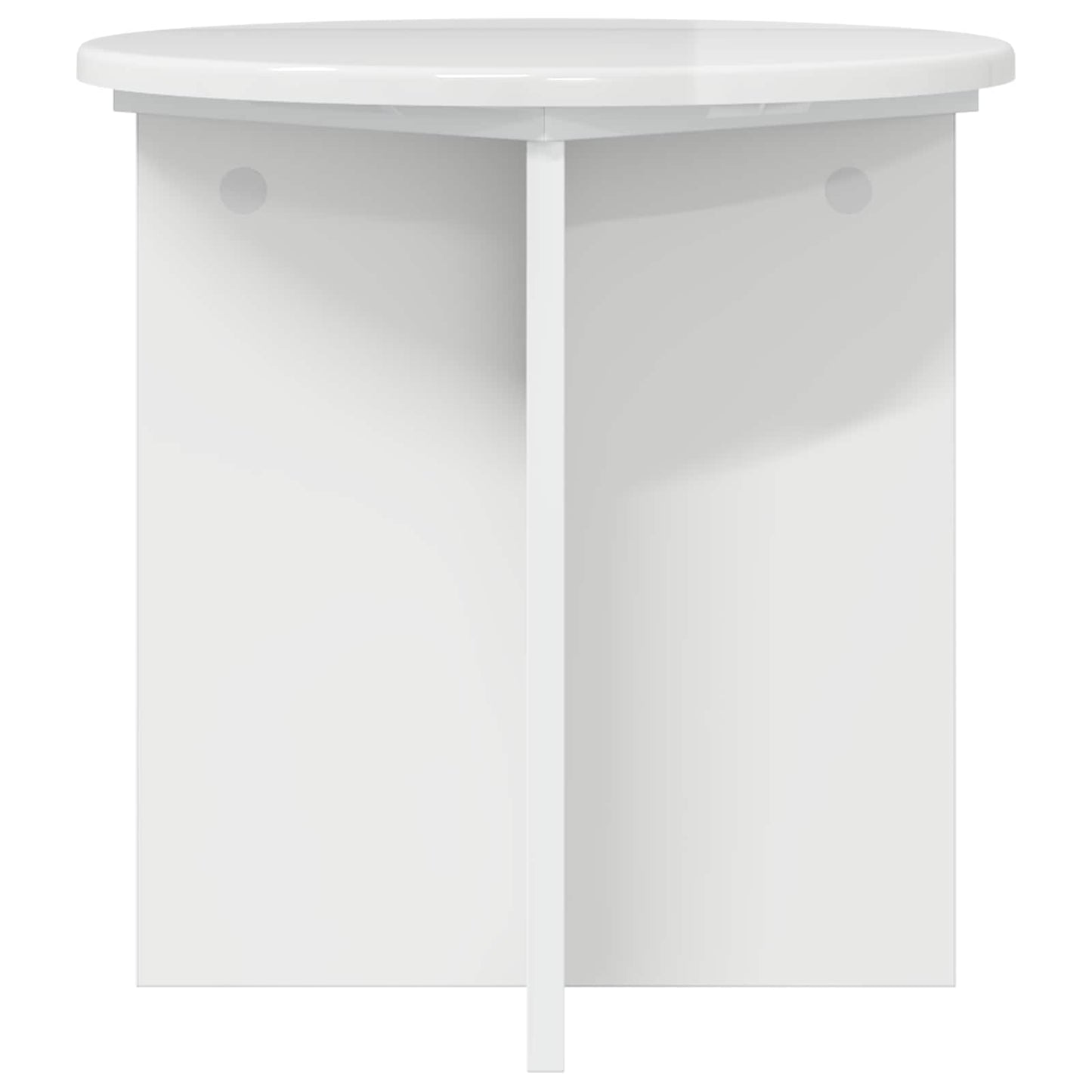 Plantenstandaard 2 pcs Hoogglans Wit 40 x 40 x 40 cm