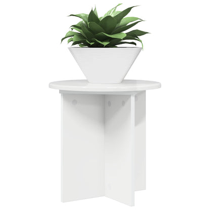 Plantenstandaard 2 pcs Hoogglans Wit 40 x 40 x 40 cm