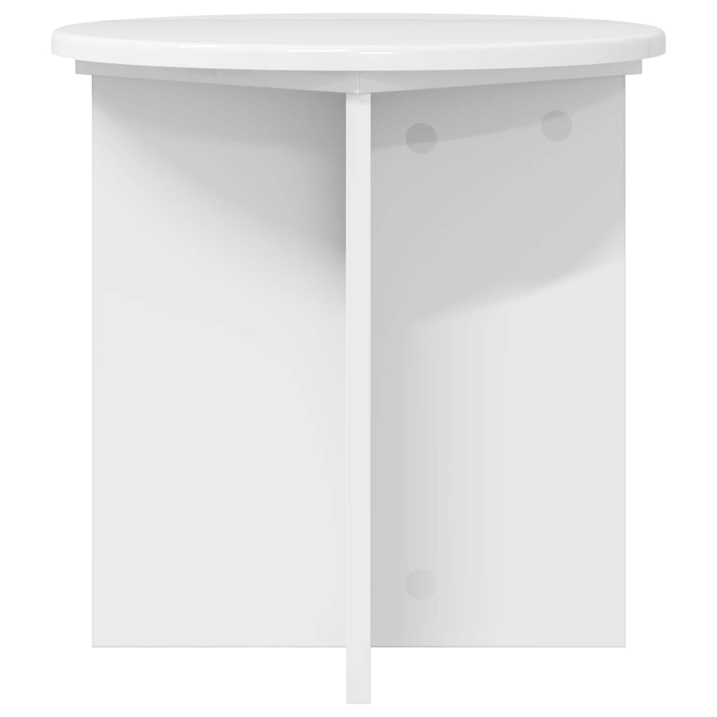 Plantenstandaard 2 pcs Hoogglans Wit 40 x 40 x 40 cm
