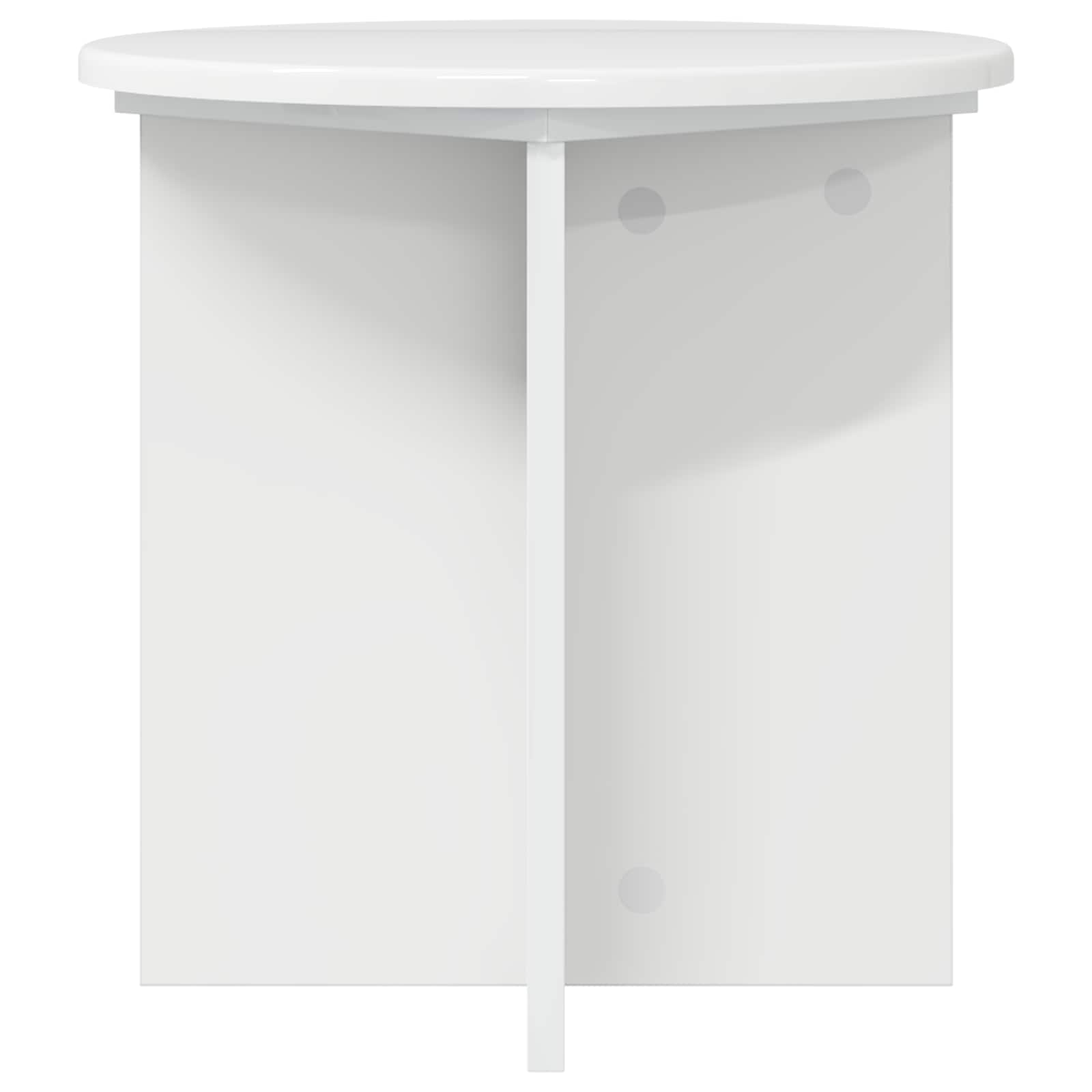 Plantenstandaard 2 pcs Hoogglans Wit 40 x 40 x 40 cm