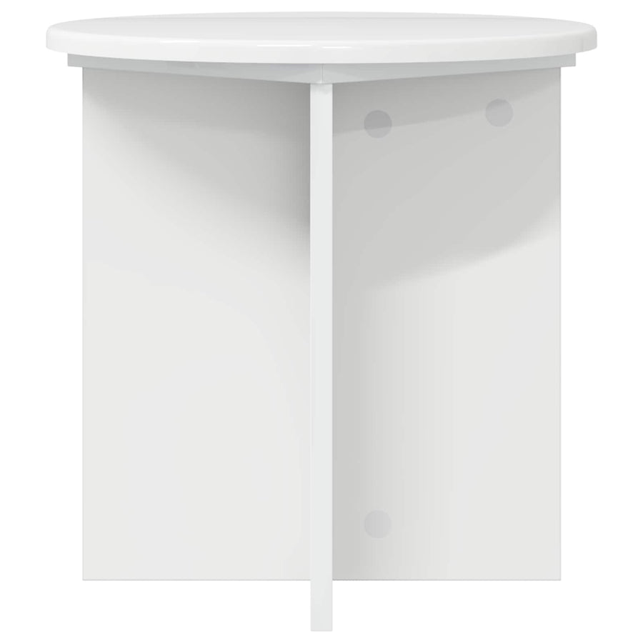 Plantenstandaard 2 pcs Hoogglans Wit 40 x 40 x 40 cm