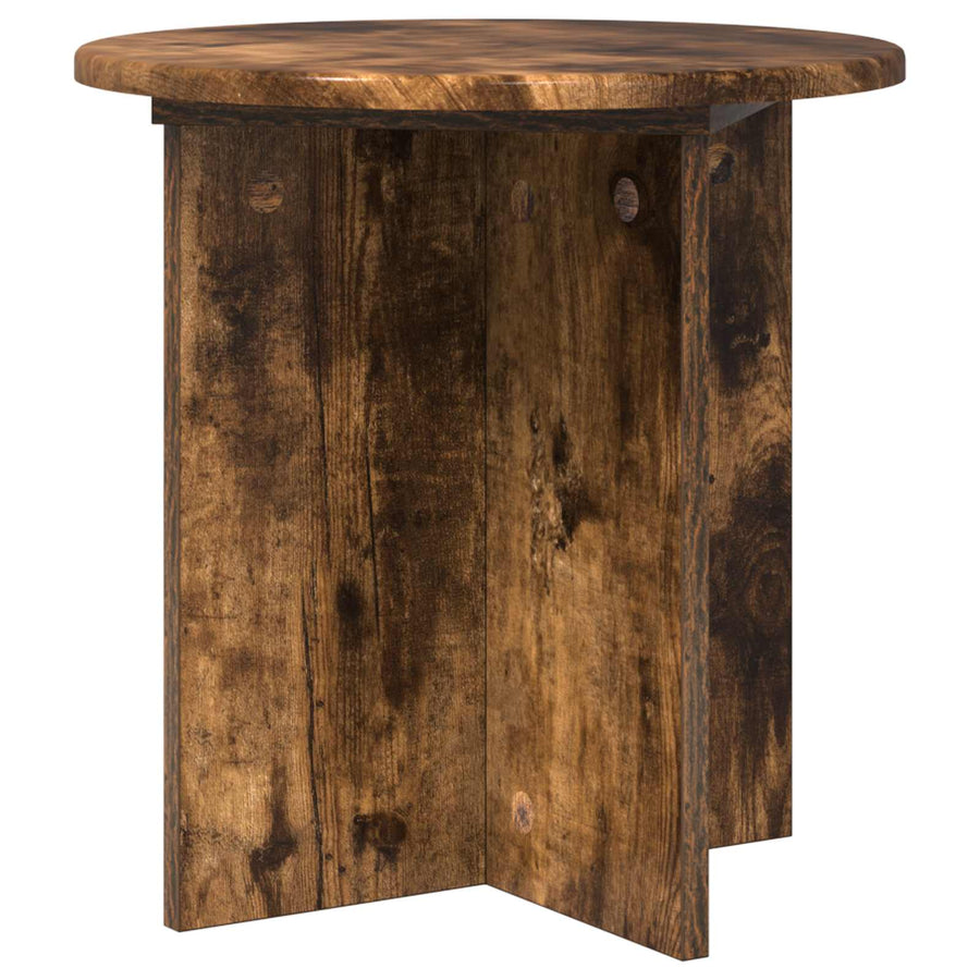 Plantenstandaard 2 pcs Gerookt eiken 40 x 40 x 40 cm