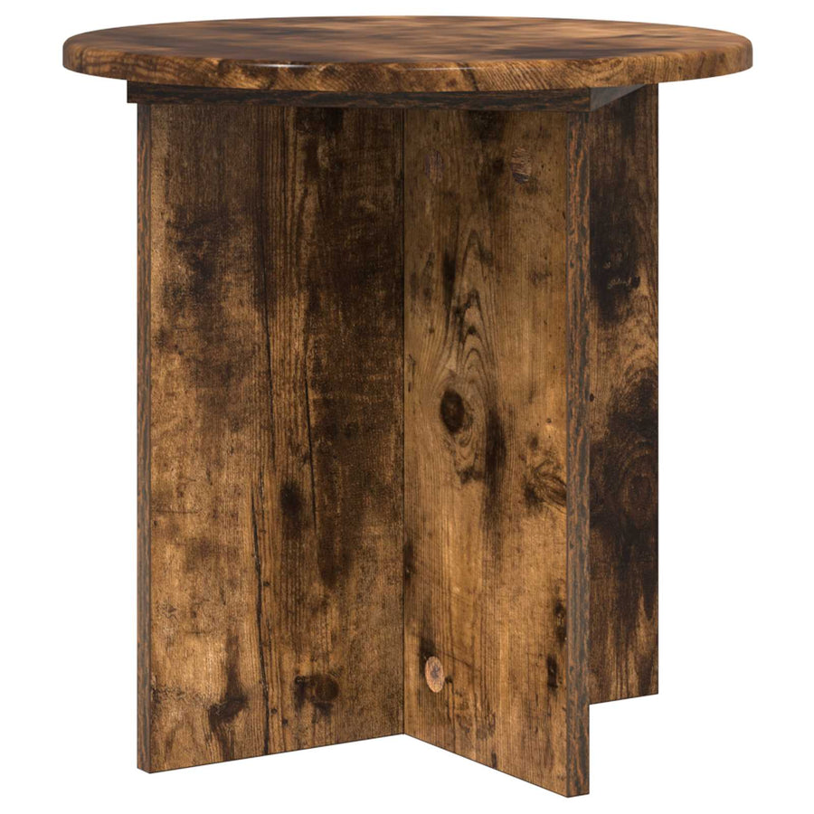 Plantenstandaard 2 pcs Gerookt eiken 40 x 40 x 40 cm