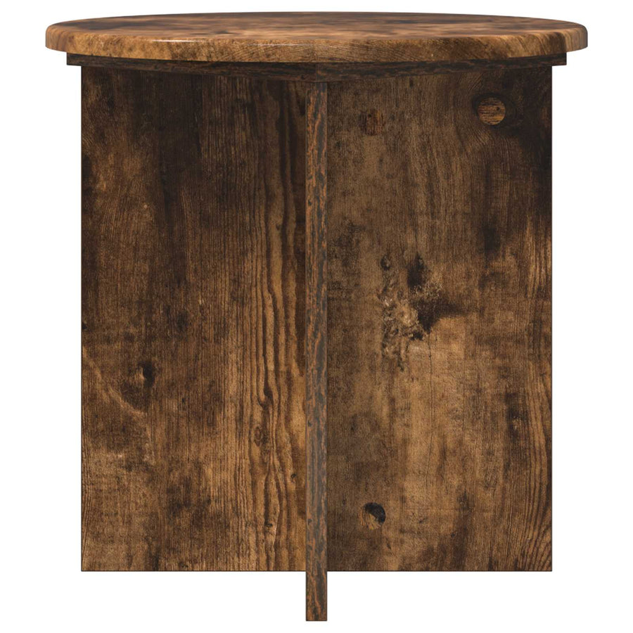 Plantenstandaard 2 pcs Gerookt eiken 40 x 40 x 40 cm
