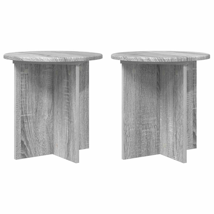 Plantenstandaard 2 pcs Grijs sonoma 40 x 40 x 40 cm