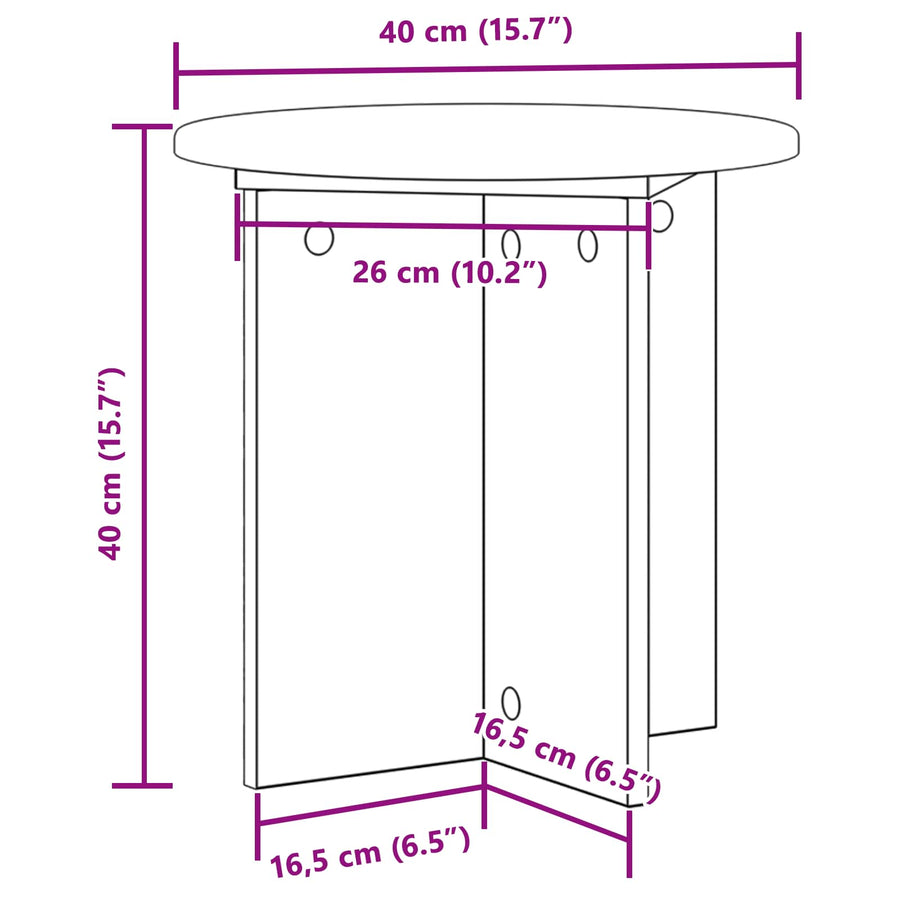 Plantenstandaard 2 pcs Grijs sonoma 40 x 40 x 40 cm