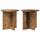 Plantenstandaard 2 stuks 40x40x40 cm bewerkt hout