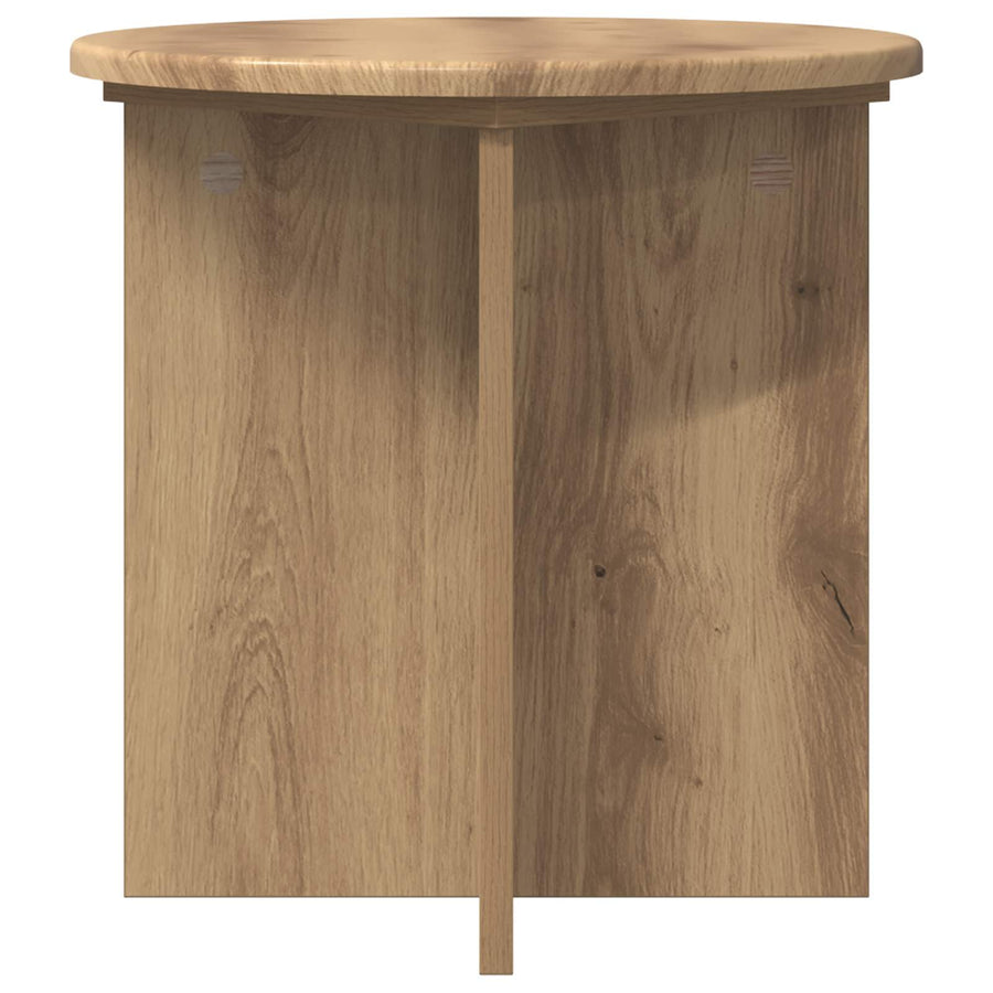 Plantenstandaard 2 pcs Artisanaal eiken 40 x 40 x 40 cm