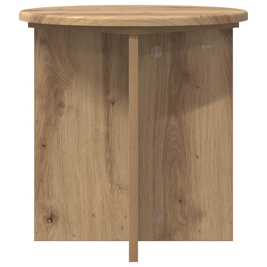Plantenstandaard 2 pcs Artisanaal eiken 40 x 40 x 40 cm