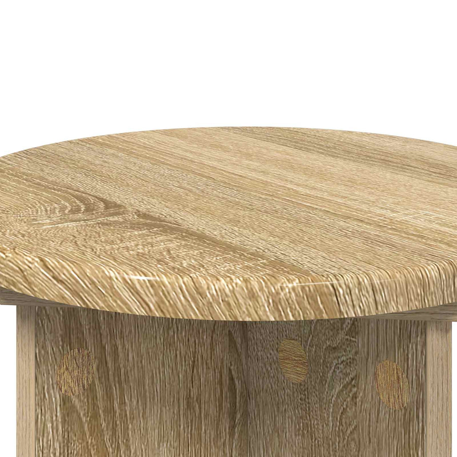 Plantenstandaard 2 pcs Sonoma Eiken Ø29,5 x 40 cm Bewerkt hout