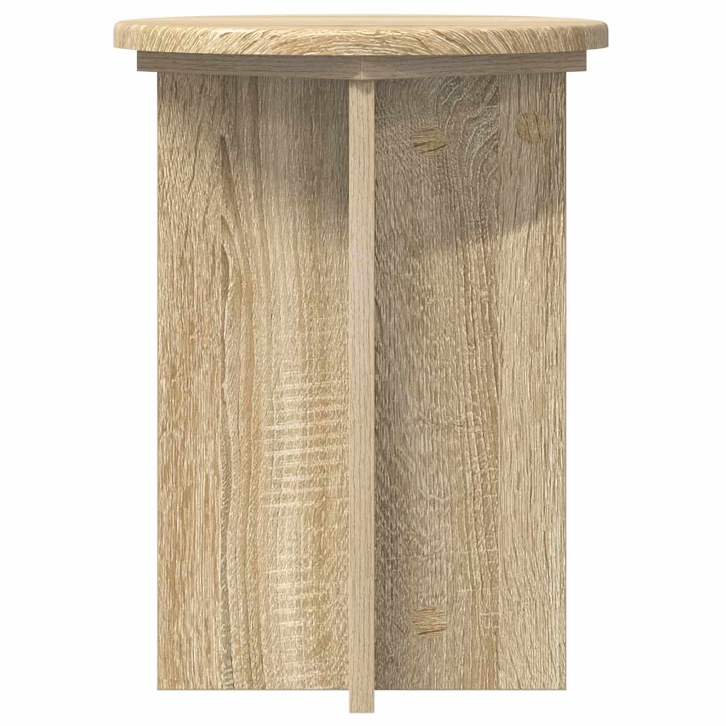 Plantenstandaard 2 pcs Sonoma Eiken Ø29,5 x 40 cm Bewerkt hout