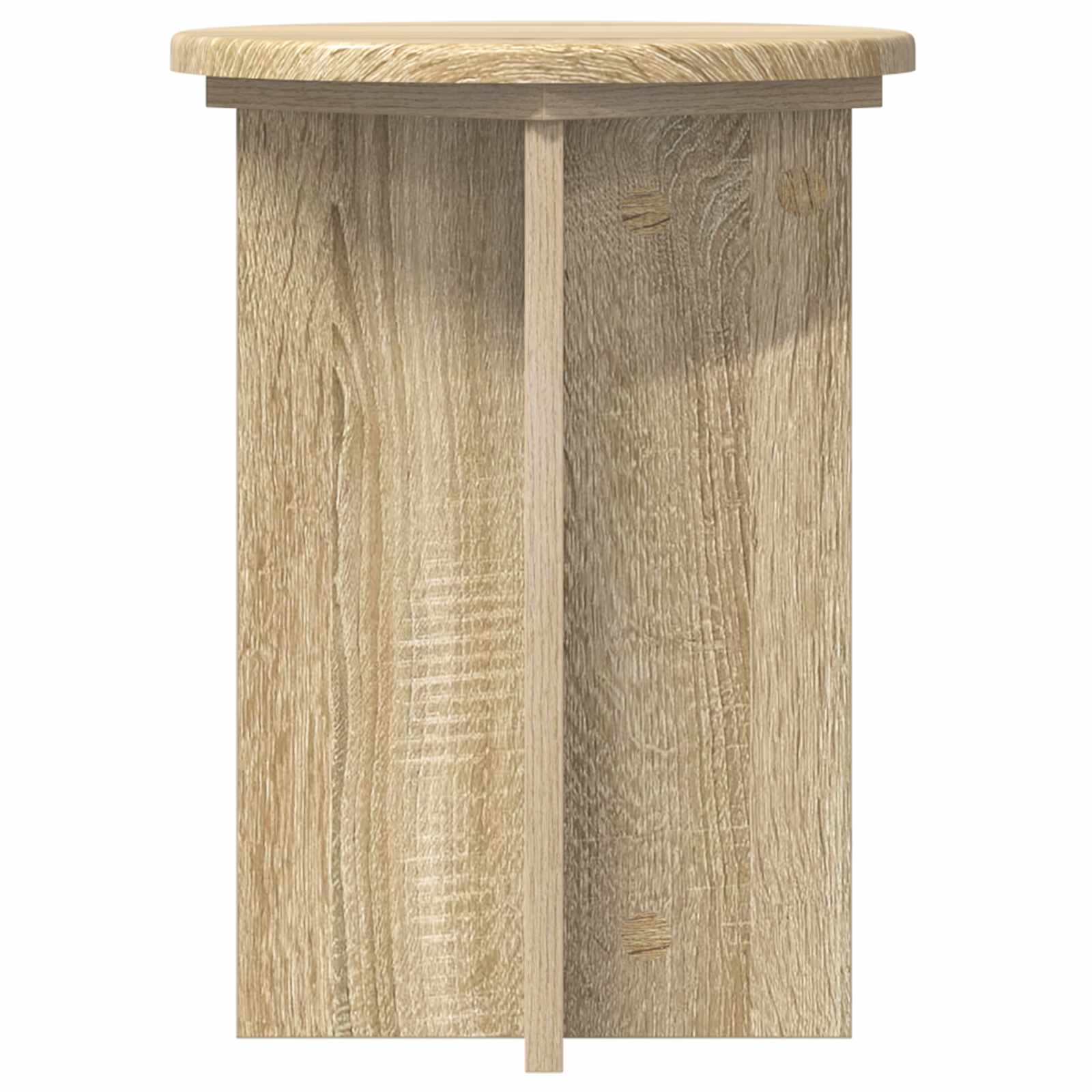 Plantenstandaard 2 pcs Sonoma Eiken Ø29,5 x 40 cm Bewerkt hout