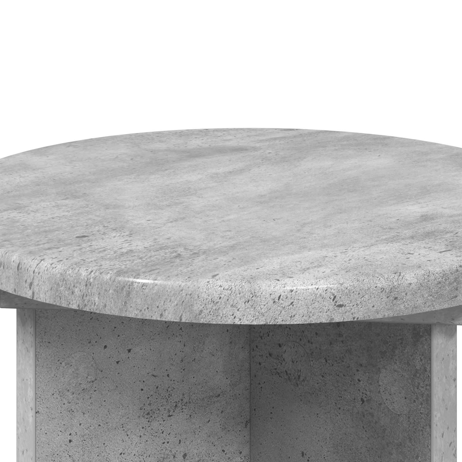 Plantenstandaard 2 pcs Betongrijs Ø29,5 x 40 cm Bewerkt hout