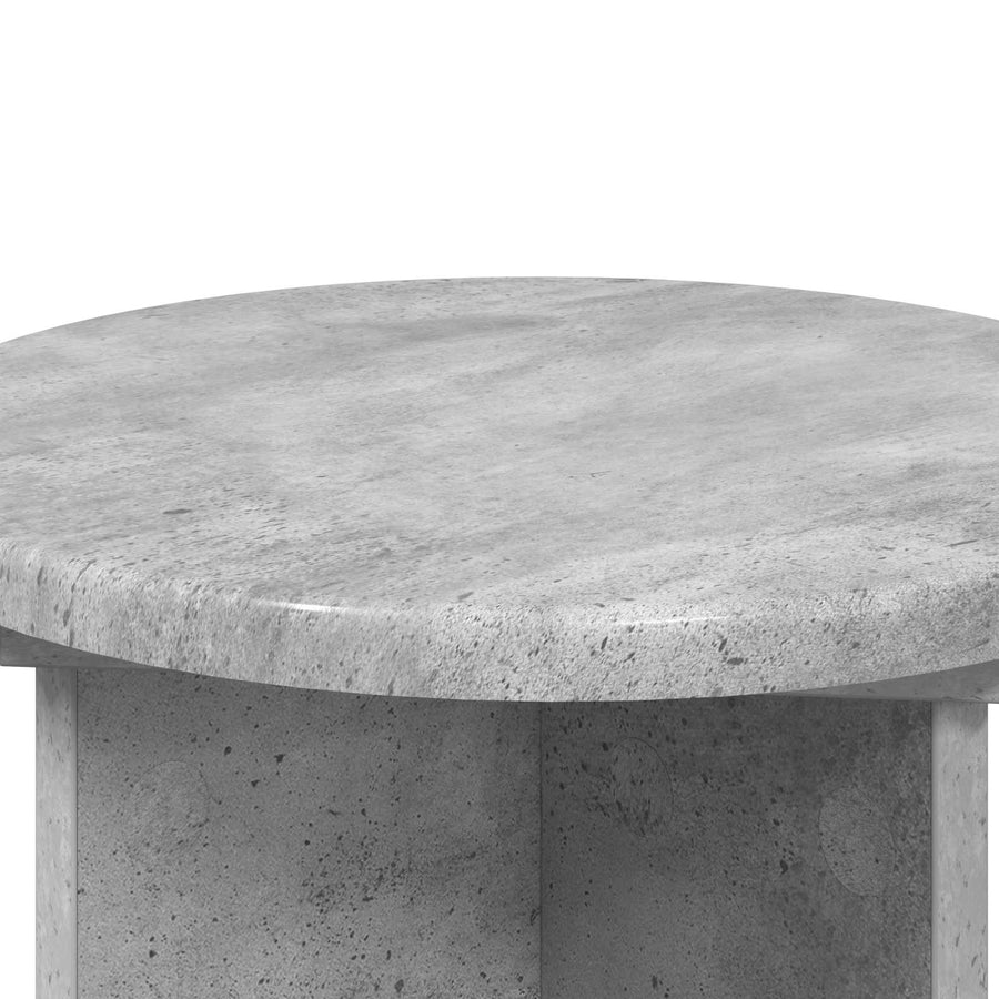 Plantenstandaard 2 pcs Betongrijs Ø29,5 x 40 cm Bewerkt hout