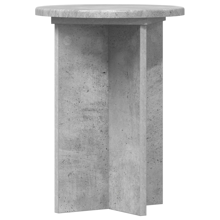Plantenstandaard 2 pcs Betongrijs Ø29,5 x 40 cm Bewerkt hout