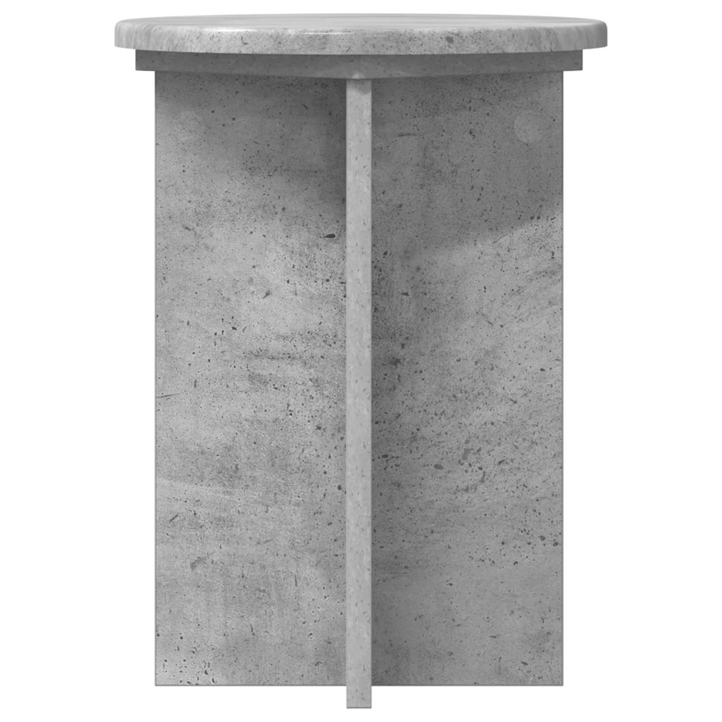 Plantenstandaard 2 pcs Betongrijs Ø29,5 x 40 cm Bewerkt hout