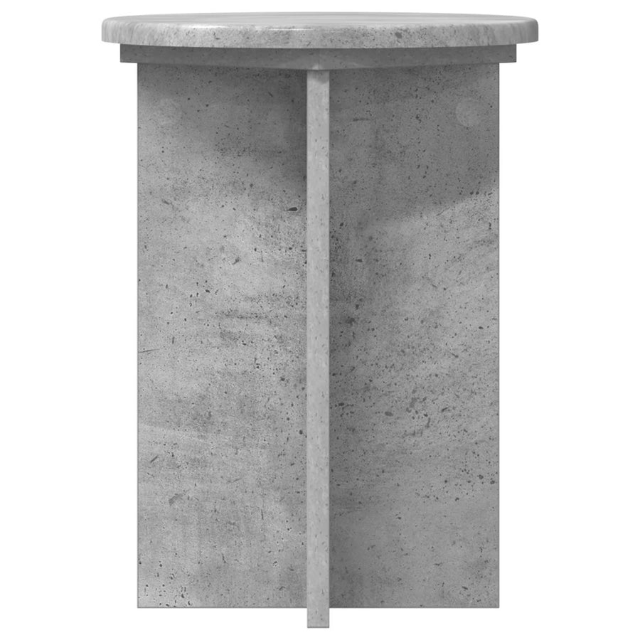 Plantenstandaard 2 pcs Betongrijs Ø29,5 x 40 cm Bewerkt hout