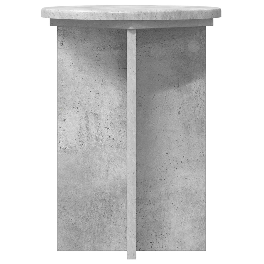 Plantenstandaard 2 pcs Betongrijs Ø29,5 x 40 cm Bewerkt hout