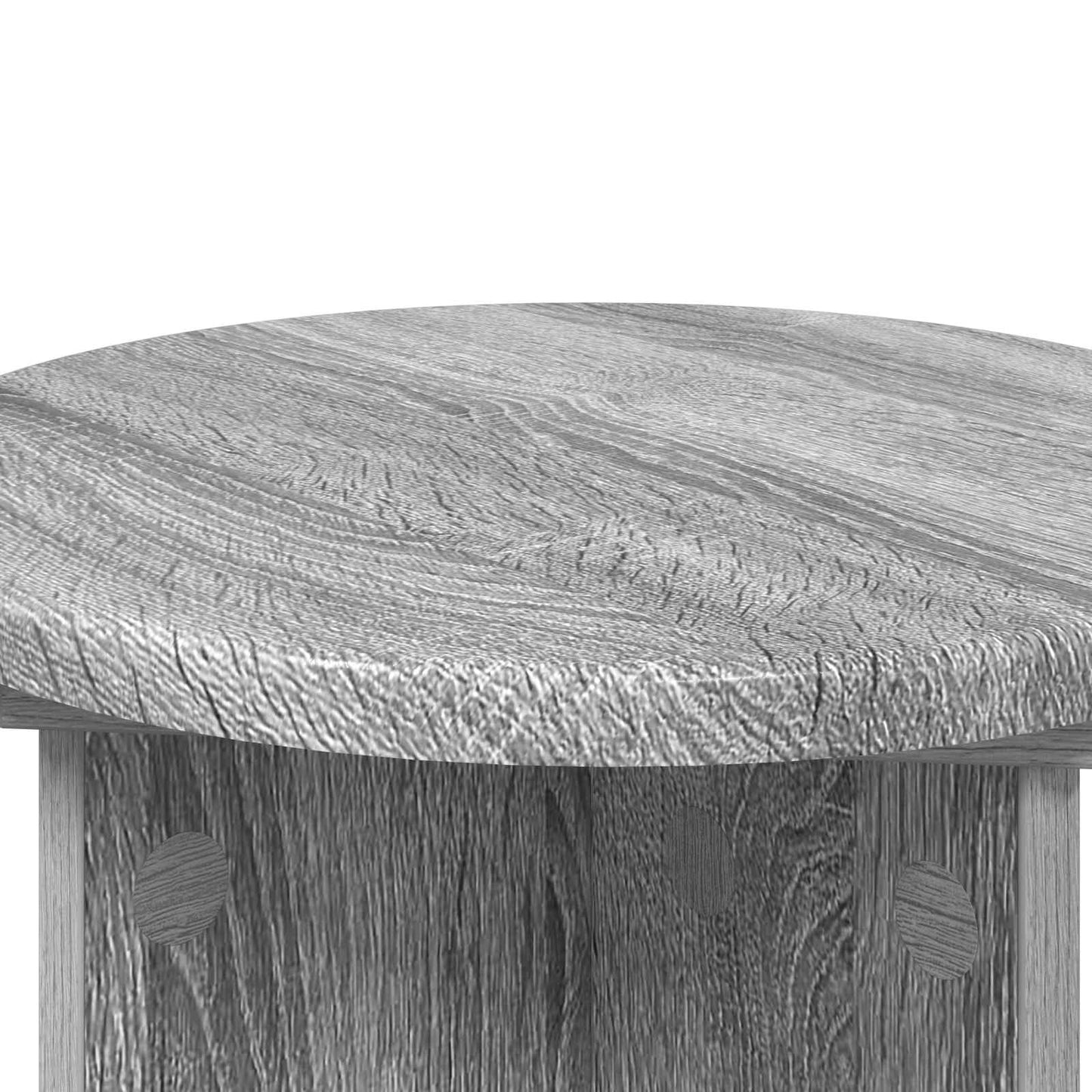 Plantenstandaard 2 pcs Grijs sonoma Ø29,5 x 40 cm Bewerkt hout