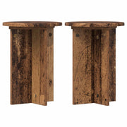 Plantenstandaard set 2 stuks Ø29,5x40 cm bewerkt hout