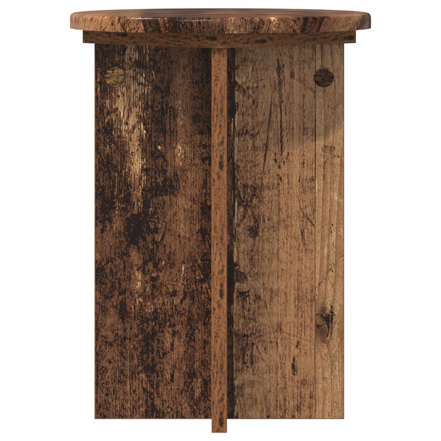 Plantenstandaard 2 pcs Oud hout Ø29,5 x 40 cm Bewerkt hout