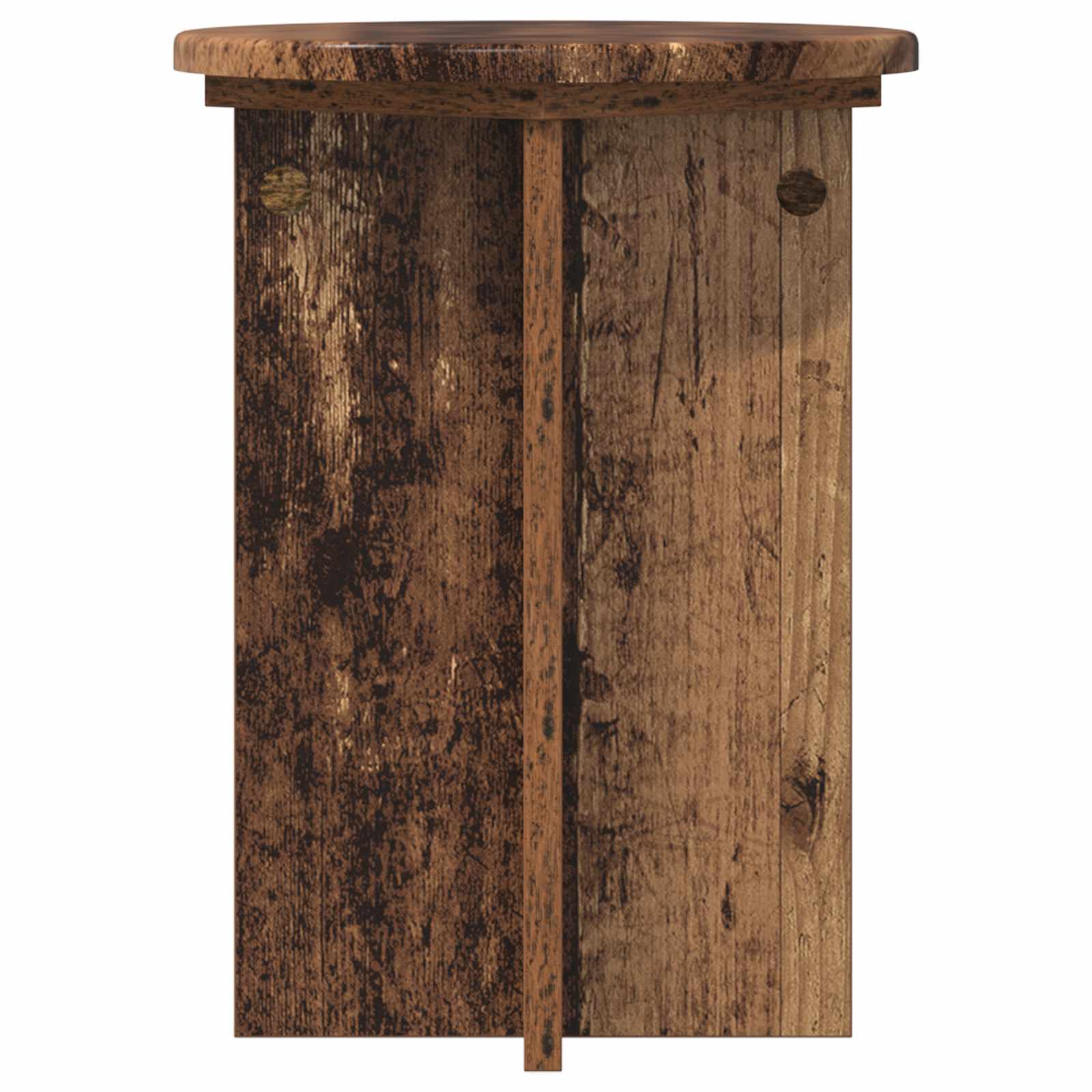 Plantenstandaard 2 pcs Oud hout Ø29,5 x 40 cm Bewerkt hout