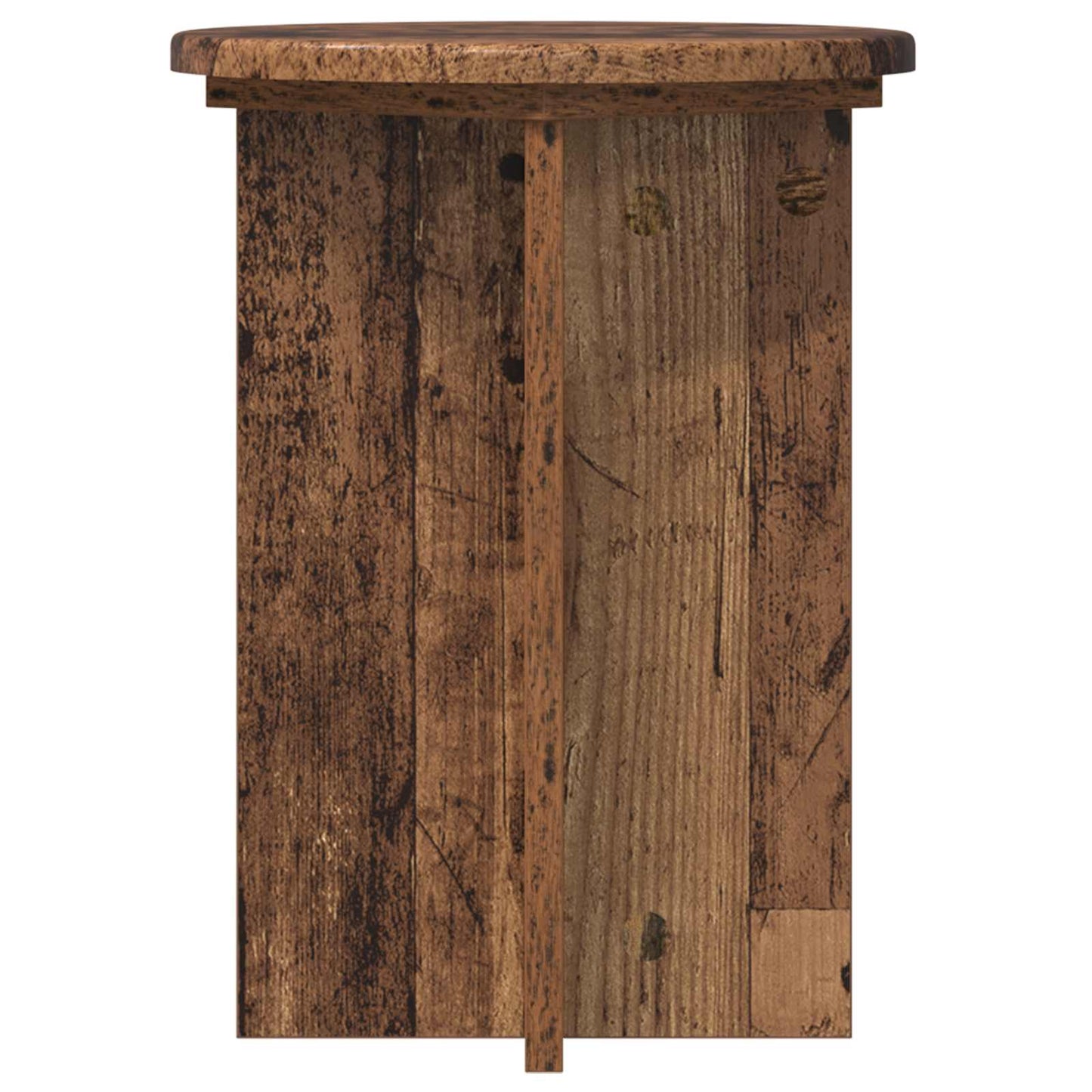 Plantenstandaard 2 pcs Oud hout Ø29,5 x 40 cm Bewerkt hout