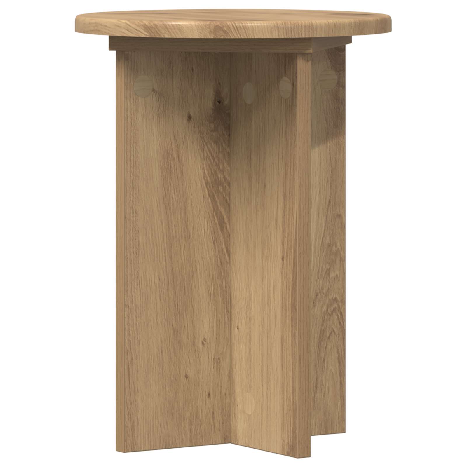 Plantenstandaard 2 pcs Artisanaal eiken Ø29,5 x 40 cm