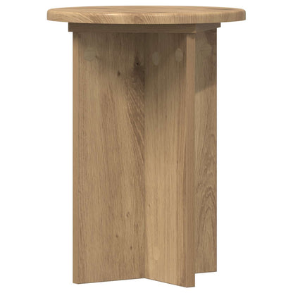 Plantenstandaard 2 pcs Artisanaal eiken Ø29,5 x 40 cm