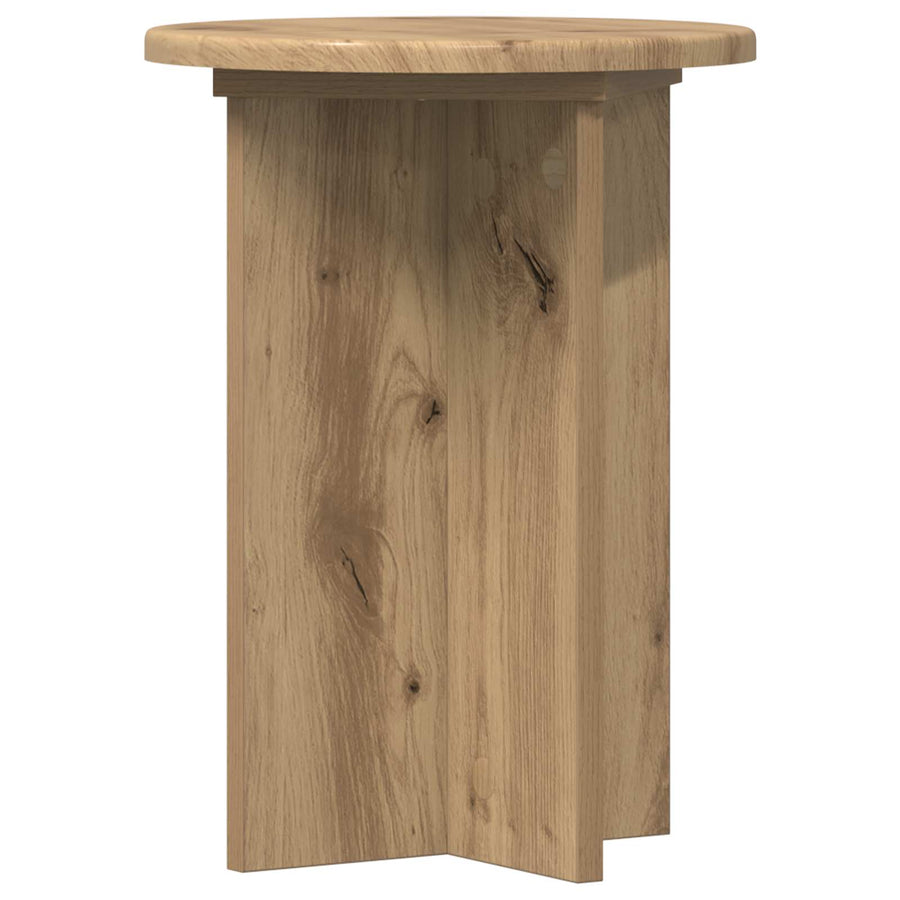 Plantenstandaard 2 pcs Artisanaal eiken Ø29,5 x 40 cm