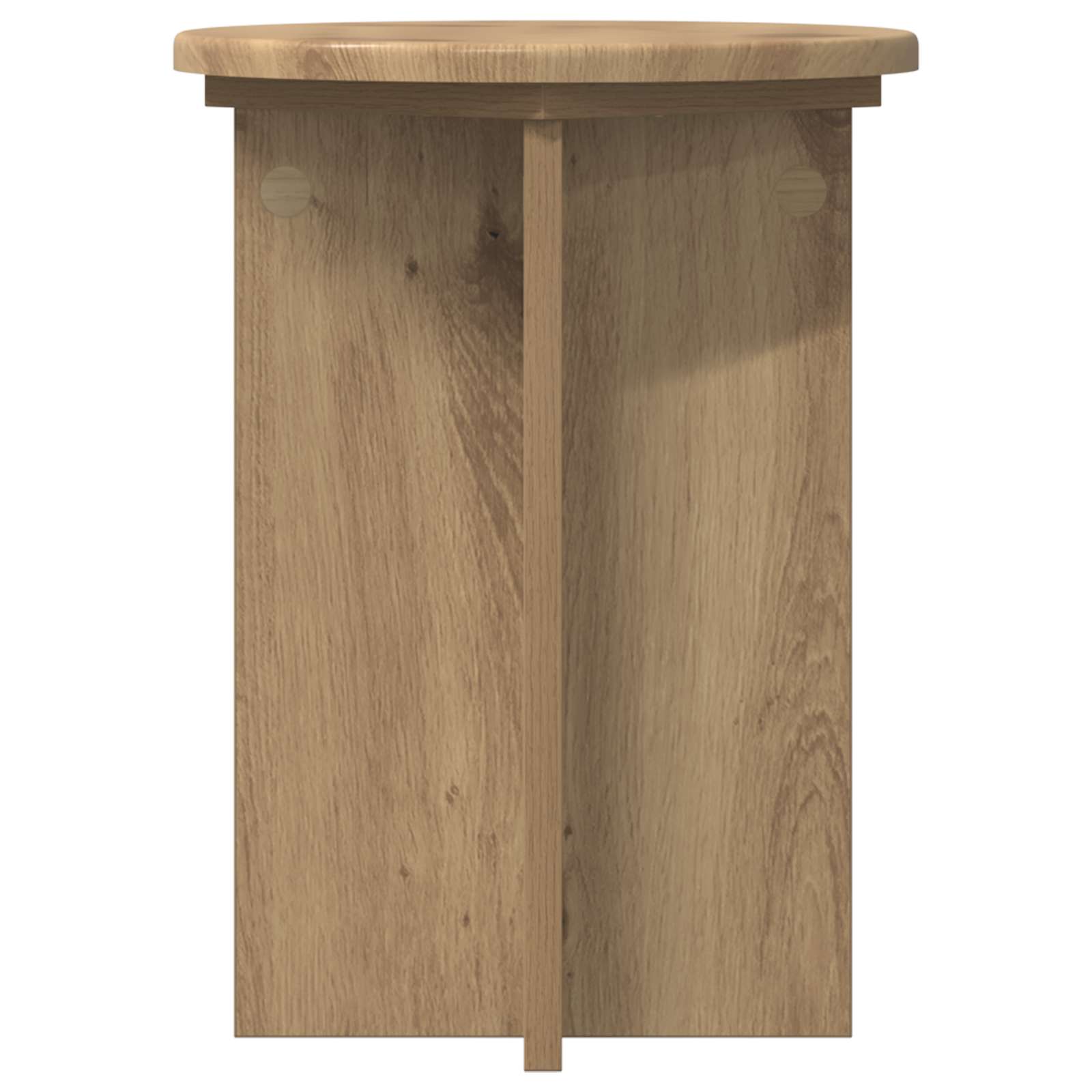 Plantenstandaard 2 pcs Artisanaal eiken Ø29,5 x 40 cm