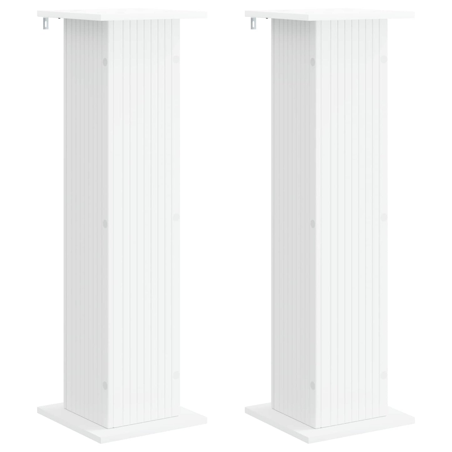 Plantenstandaard 2 pcs Wit 30,5 x 30 x 100,5 cm Bewerkt hout