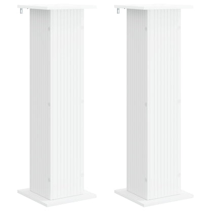 Plantenstandaard 2 pcs Wit 30,5 x 30 x 100,5 cm Bewerkt hout