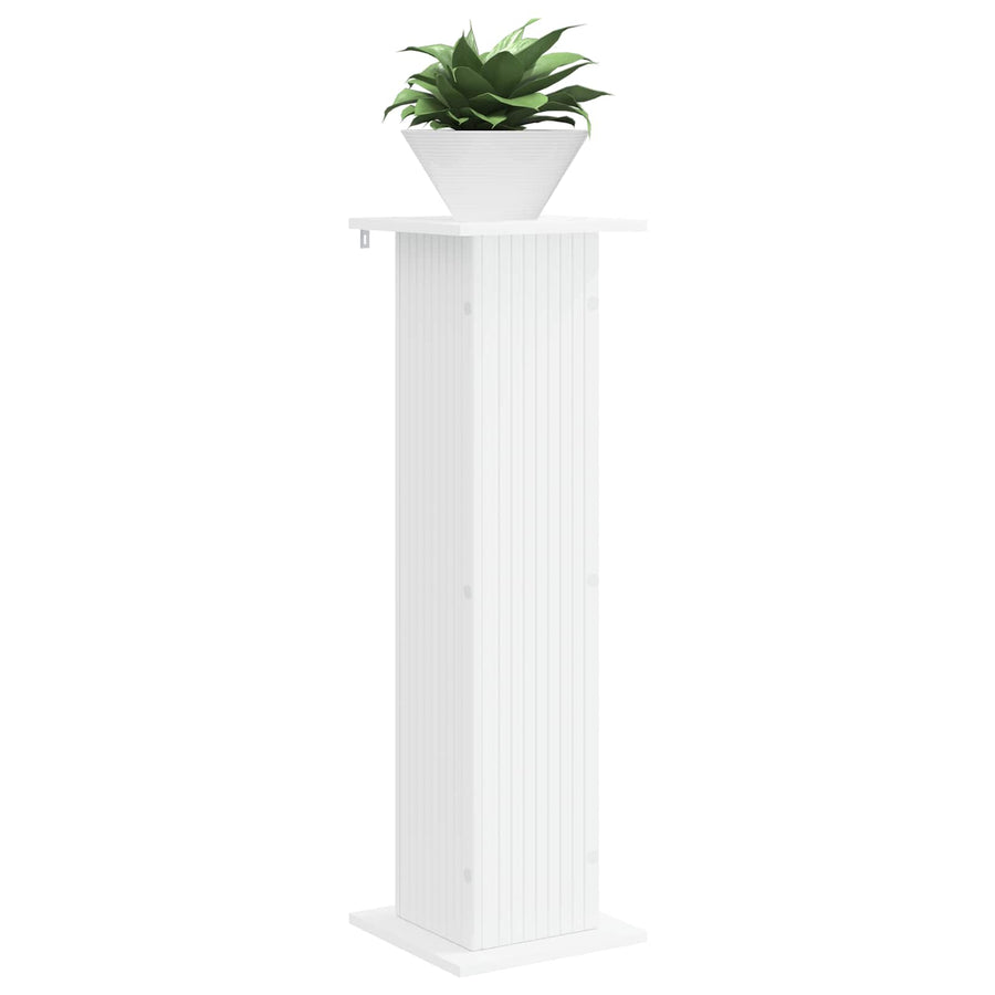 Plantenstandaard 2 pcs Wit 30,5 x 30 x 100,5 cm Bewerkt hout