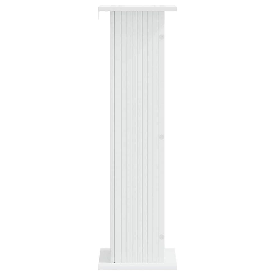 Plantenstandaard 2 pcs Wit 30,5 x 30 x 100,5 cm Bewerkt hout