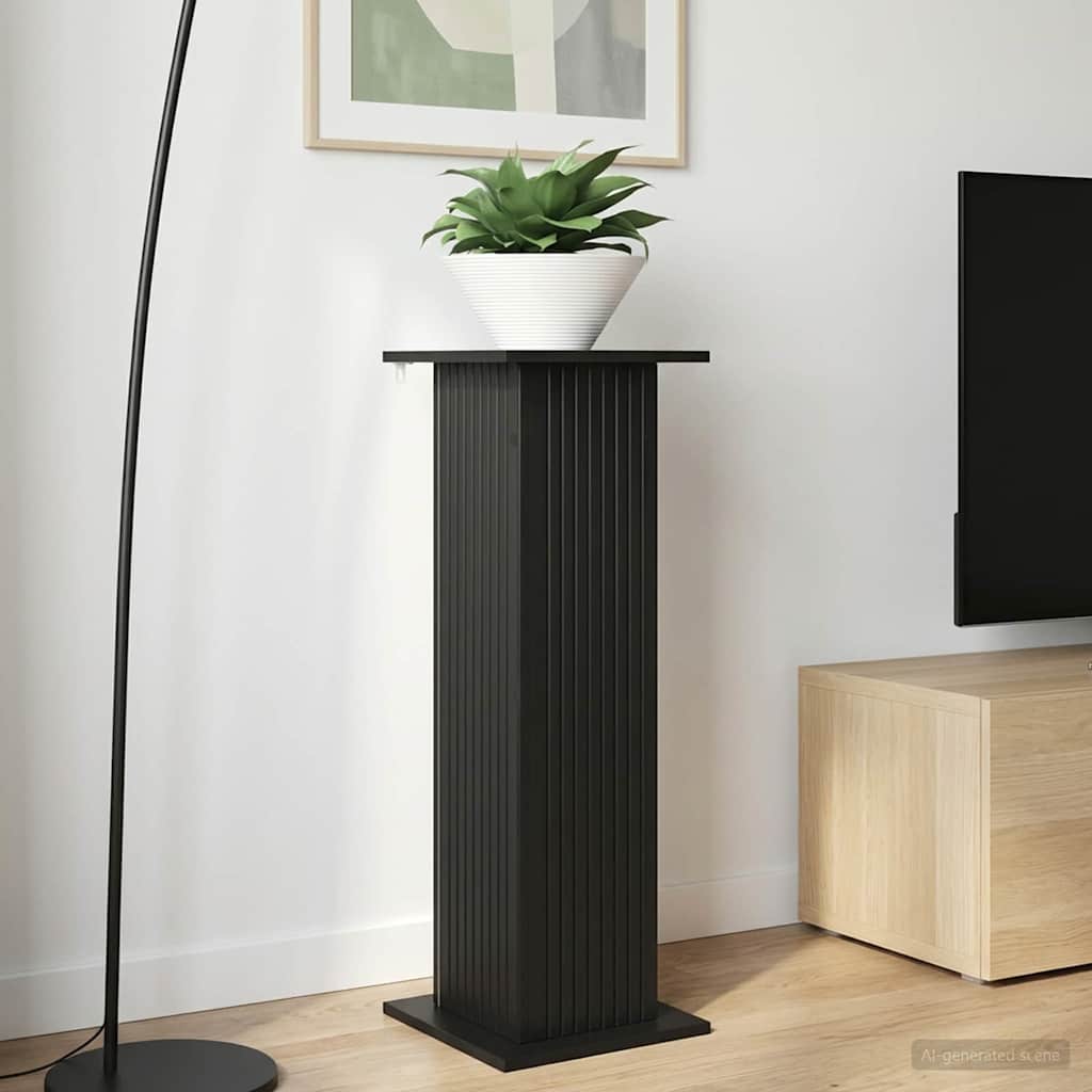 Plantenstandaard Zwart 30,5 x 30 x 100,5 cm Bewerkt hout