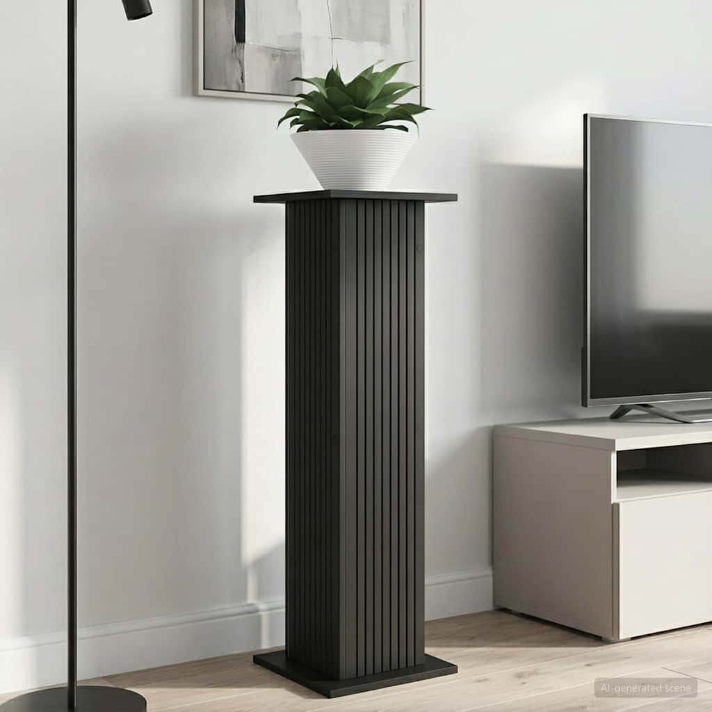 Plantenstandaard 2 pcs Zwart 30,5 x 30 x 100,5 cm Bewerkt hout