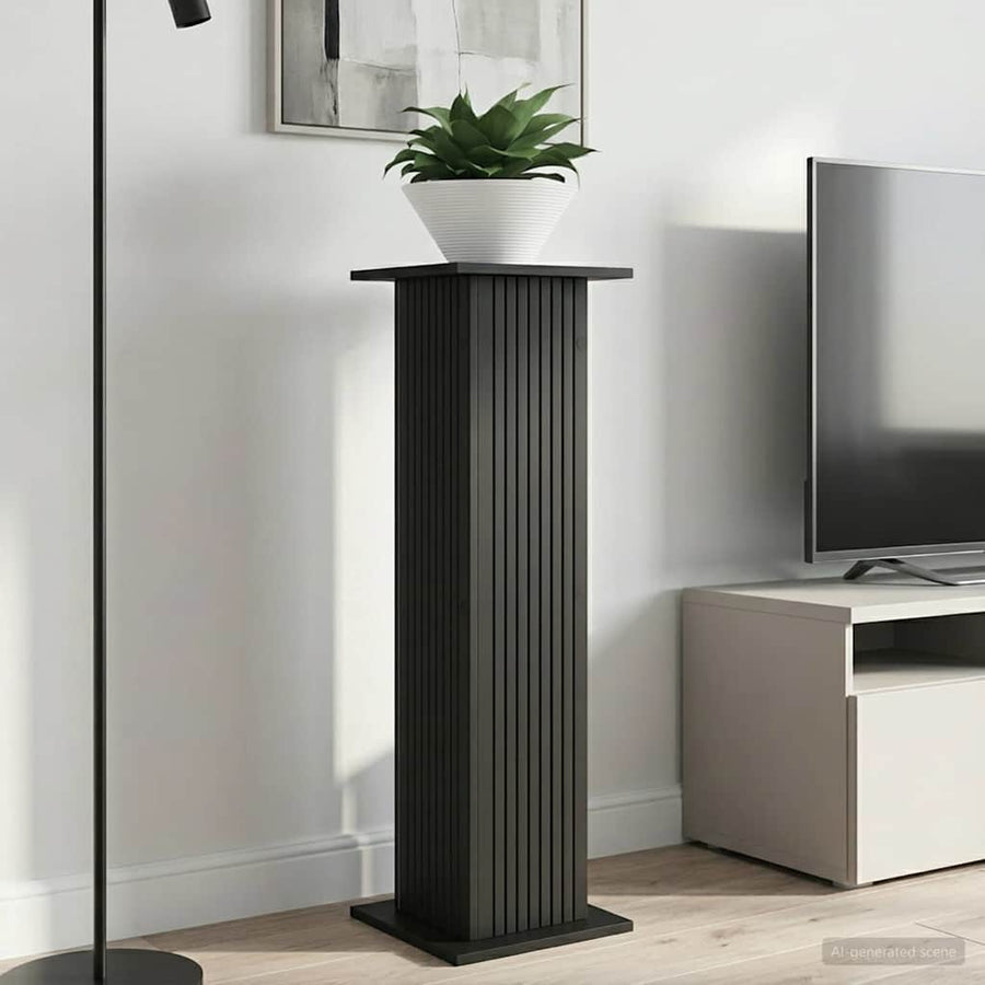 Plantenstandaard 2 pcs Zwart 30,5 x 30 x 100,5 cm Bewerkt hout