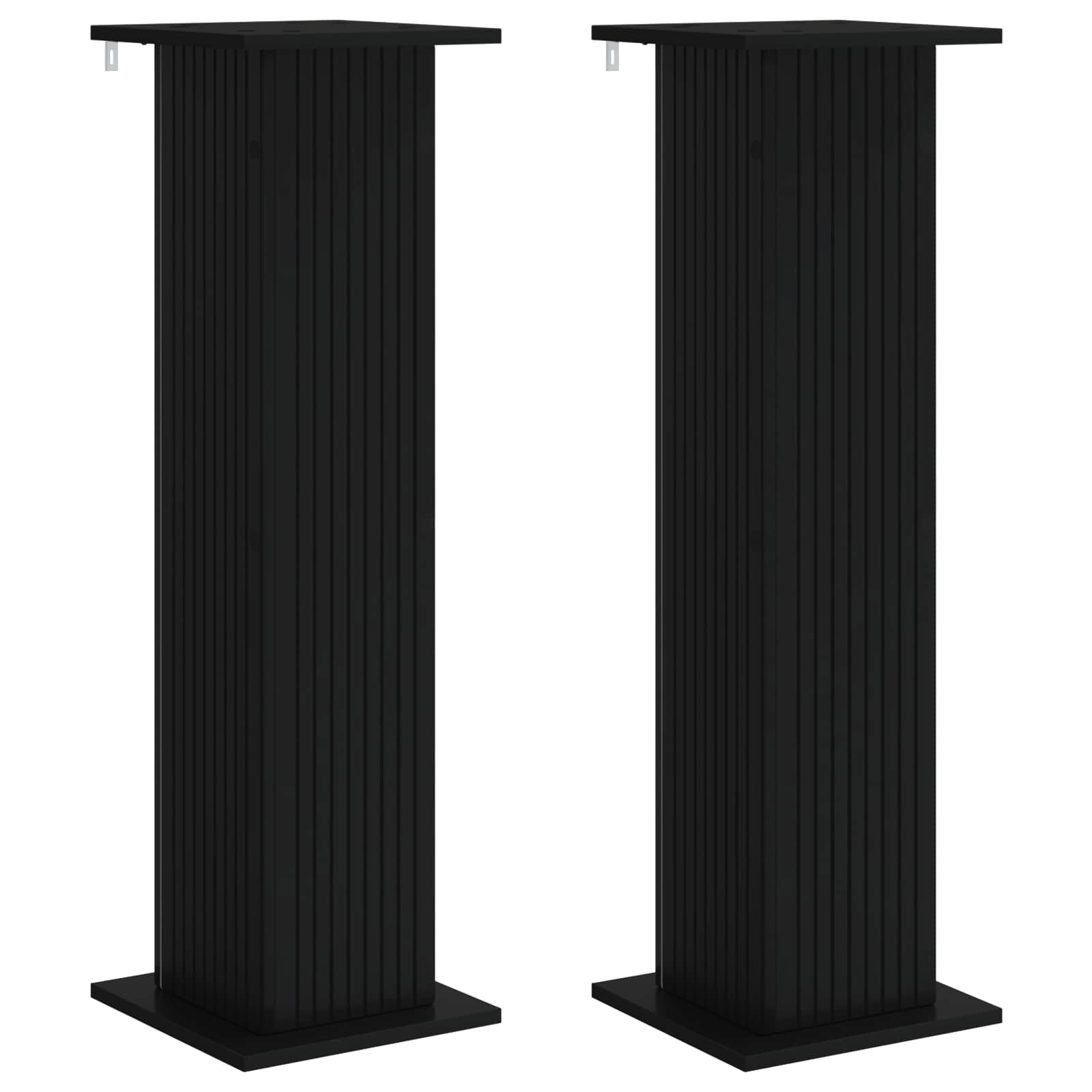 Plantenstandaard 2 pcs Zwart 30,5 x 30 x 100,5 cm Bewerkt hout