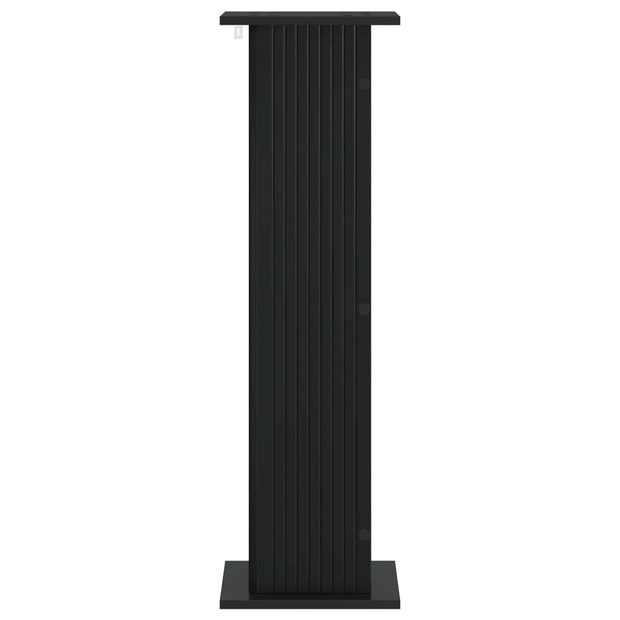 Plantenstandaard 2 pcs Zwart 30,5 x 30 x 100,5 cm Bewerkt hout