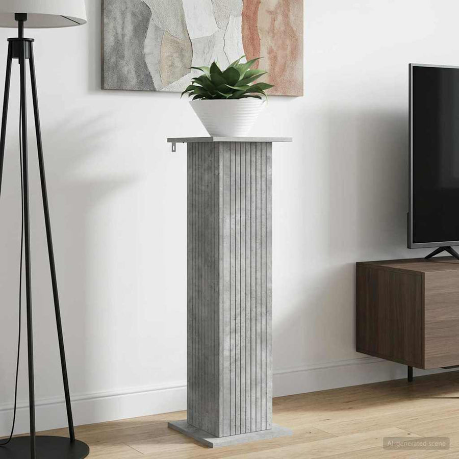 Plantenstandaard Betongrijs 30,5 x 30 x 100,5 cm Bewerkt hout