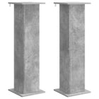 Plant Stand 2 pcs Concrete Gray 30.5 x 30 x 100.5 cm