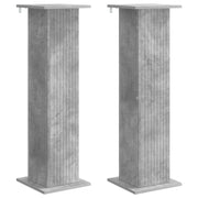 Plantenstandaard 2 stuks betongrijs 30,5x30x100,5 cm