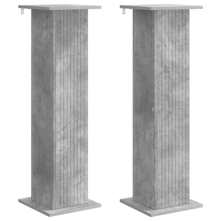 Plantenstandaard 2 pcs Betongrijs 30,5 x 30 x 100,5 cm